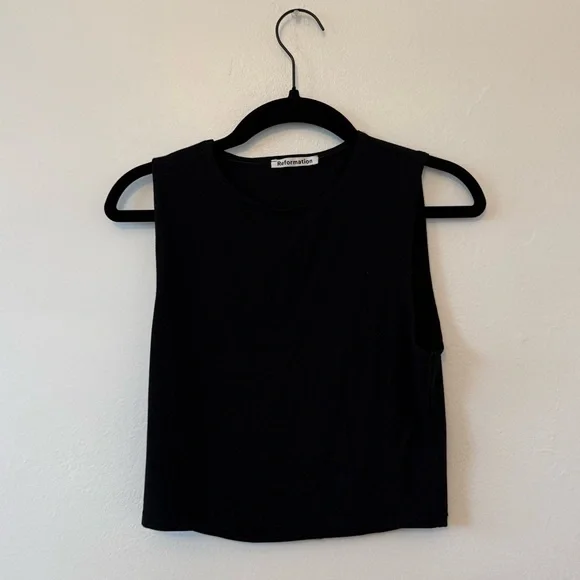 Reformation Rylan Two Piece Set Black - Picture 11 of 14